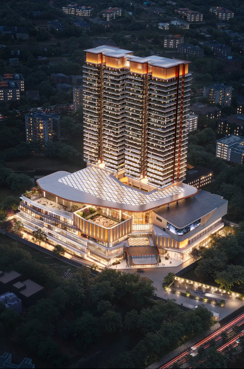 Decorative curve design element – right side